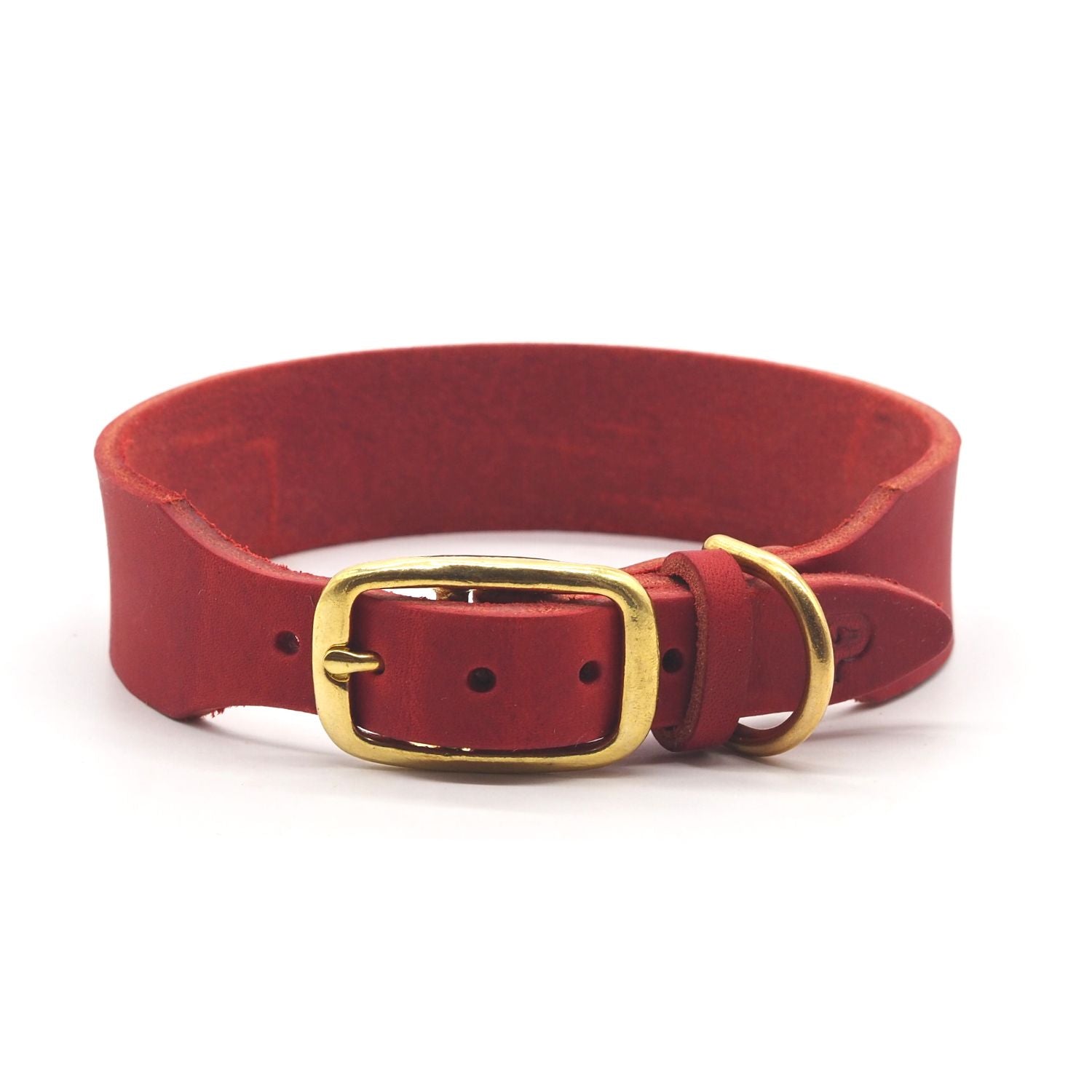 Personalisierbares Lederhalsband mit Name | Chili