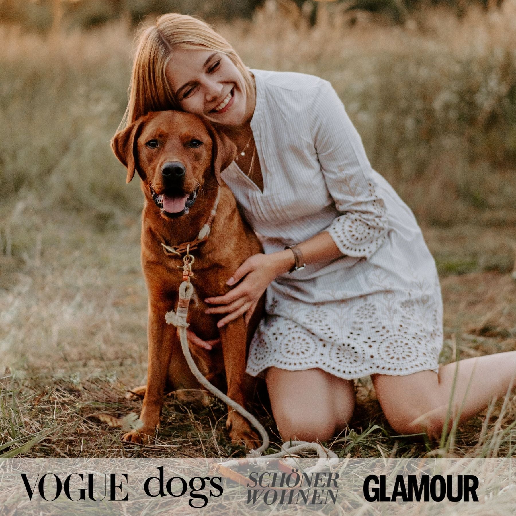 Essentials Walk Bundle | Lederhalsband + Tauleine Earthy + Hundemarke