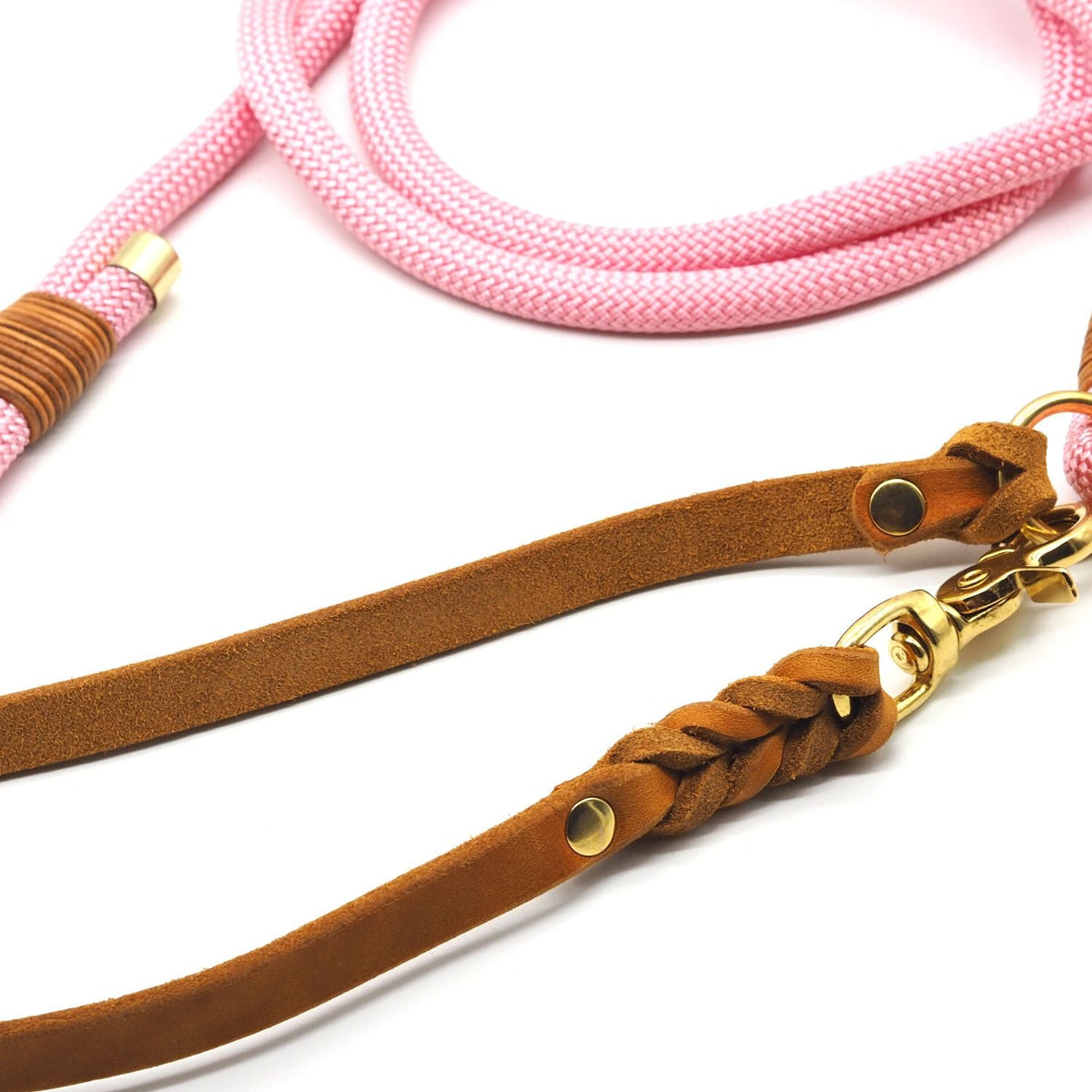 B-Ware Tauleine 'Rosy' zum Sonderpreis: Zweifach verstellbare Tauleine mit zwei Karabinern – Pawsome Hundezubehör