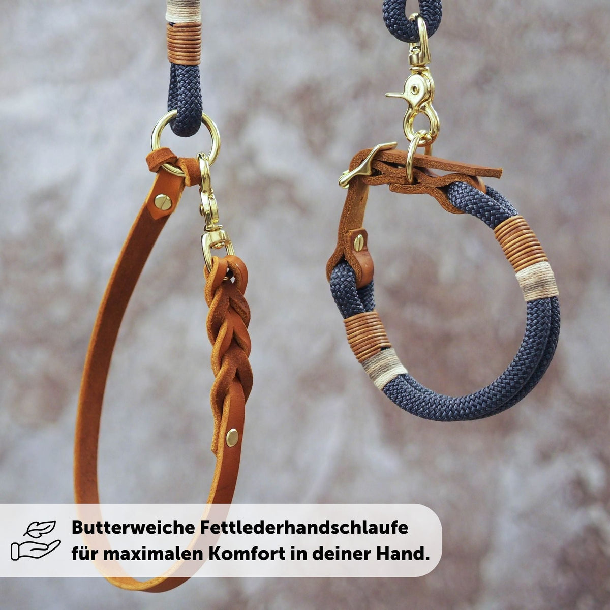 Vorteile von B-Ware Tauleine 'Vienna' zum Sonderpreis: Maßfertigung, robuste Materialien und Handarbeit aus Wien – Pawsome Hundezubehör