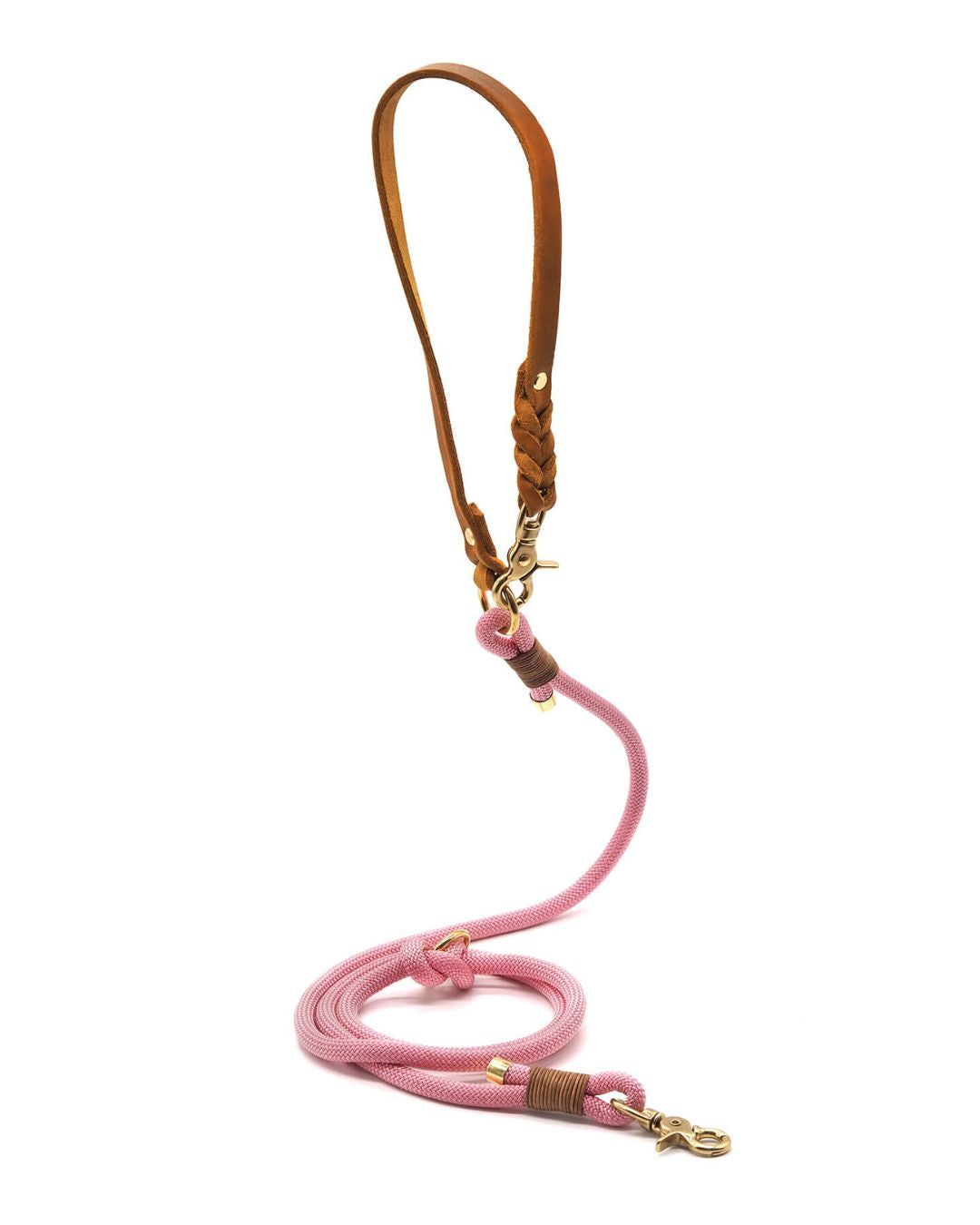B-Ware Tauleine 'Rosy' zum Sonderpreis: Tauleine mit Ring zum Verstellen als Umhängeleine – Pawsome Hundezubehör