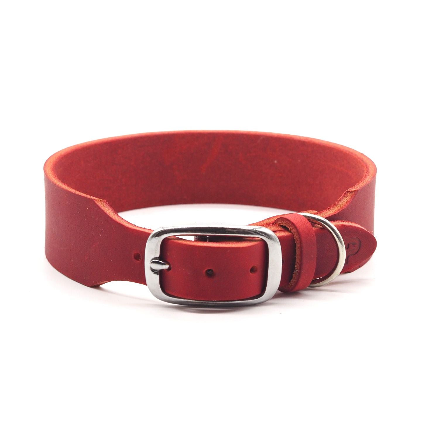 Personalisierbares Lederhalsband  mit Name | Chili